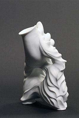 Porcelain, 7” x 3” x 10”, Aubrey Ganz 2005.